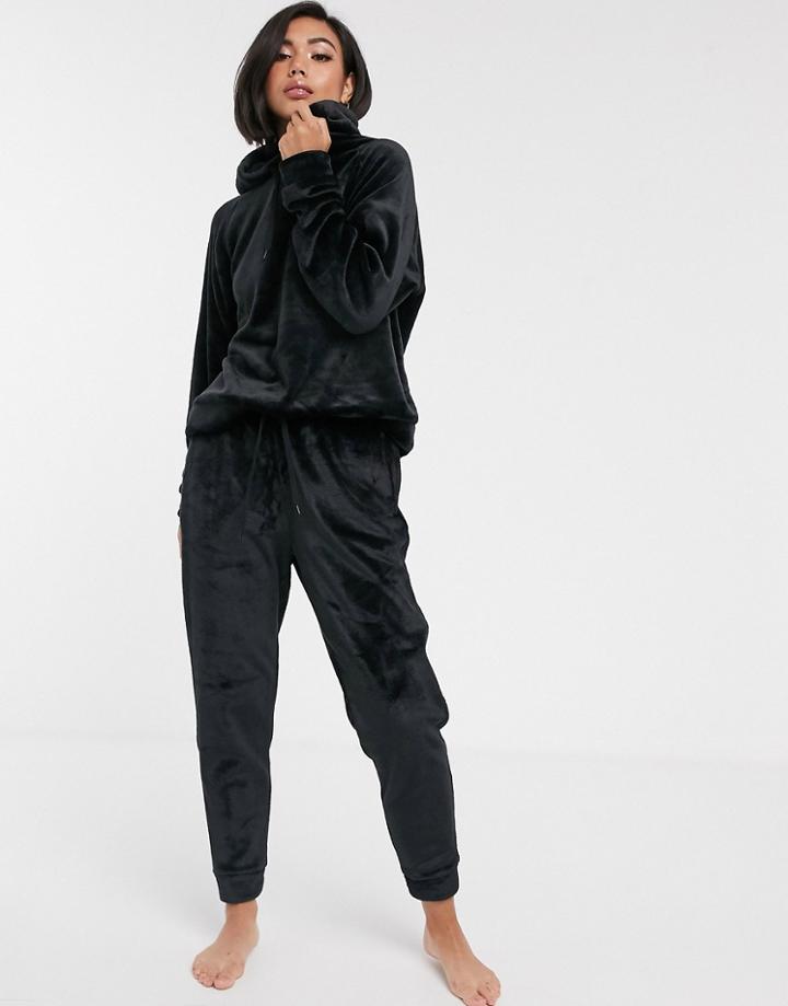 Asos Design Lounge Super Soft Hoodie & Jogger Set-black