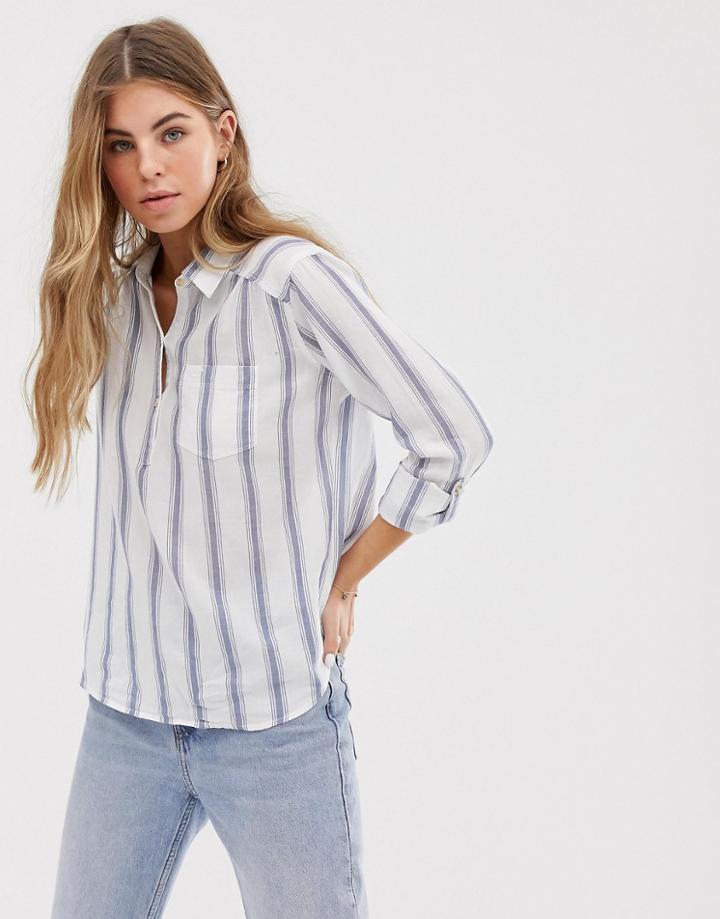 Hollister Shirt In Stripe - Multi