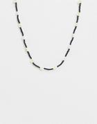 Asos Design Necklace With Daisy Beads-multi