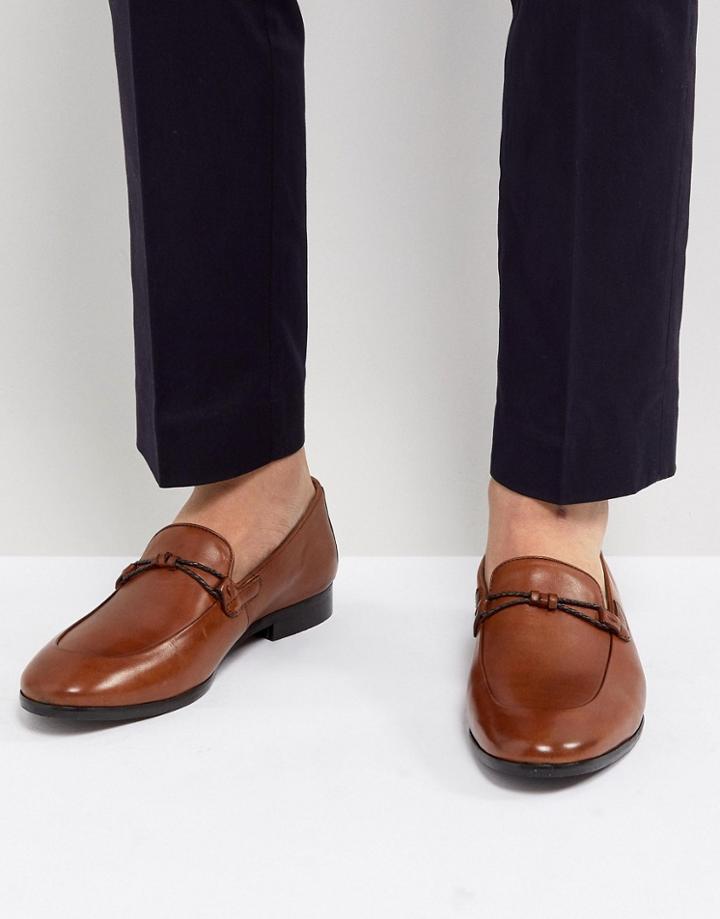 Dune Loafers In Tan Leather - Tan