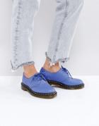 Dr Martens 1461 Leather Lace Up Flat Shoe - Blue