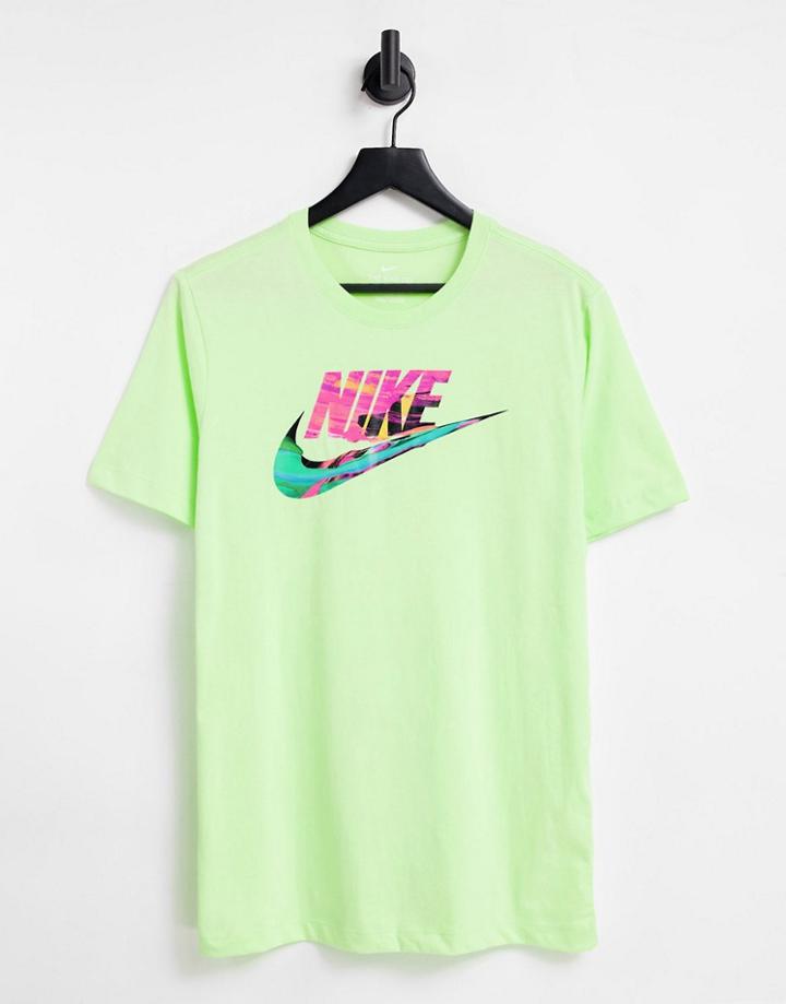 Nike Spring Break Graphic T-shirt In Black-green