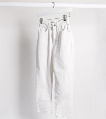 Vero Moda Petite Mom Jeans In White