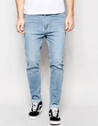 Dr Denim Snap Skinny Jeans Light Wash Blue - Light Wash Blue