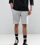 Asos Tall Jersey Skinny Shorts In Gray Marl - Gray