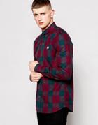 Fred Perry Shirt In Plaid Check - Navy
