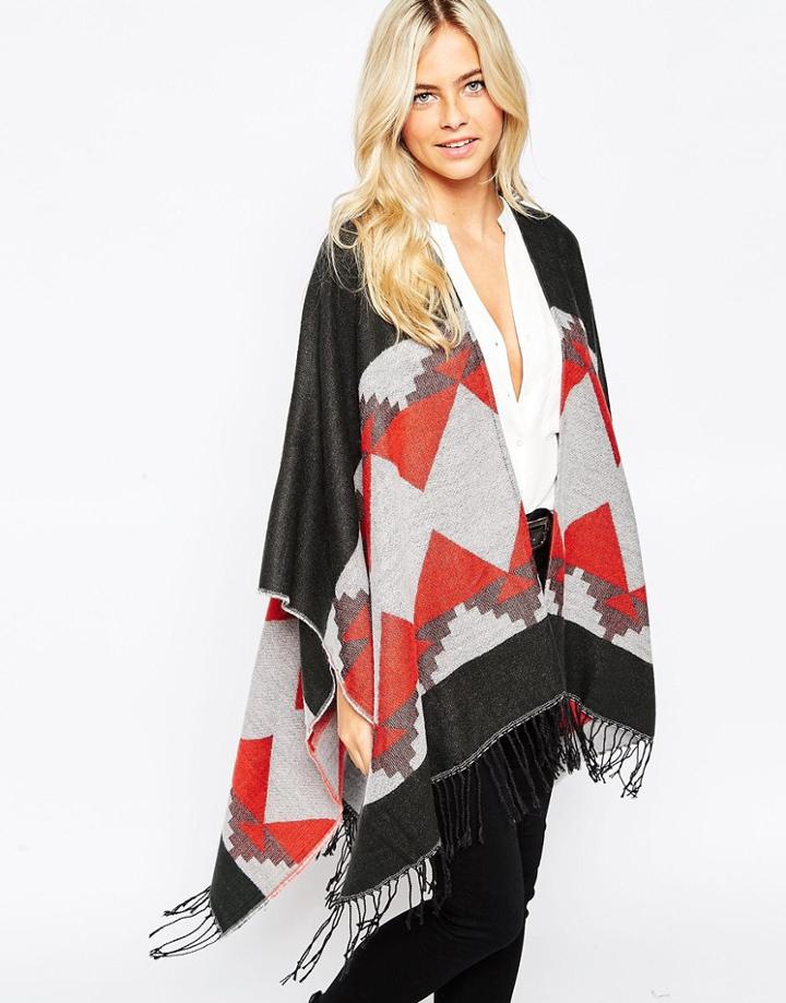 Oasis Pop Geo-tribal Cape - Multi