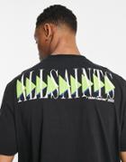 Allsaints Momentum T-shirt With Back Print In Black