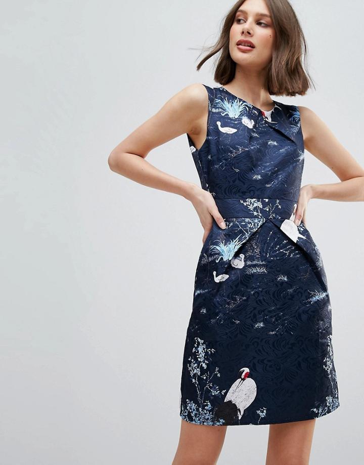 Uttam Boutique Bird Print Dress - Multi