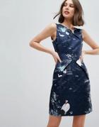 Uttam Boutique Bird Print Dress - Multi