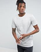 Redefined Rebel T-shirt In Multi Stripe - Gray