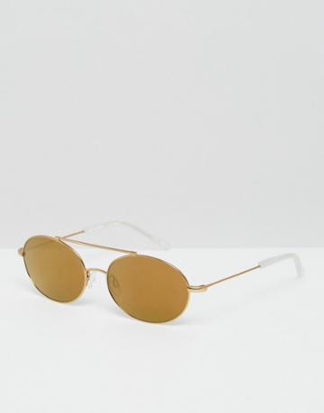 Kaibosh Metallicum Round Sunglasses - Gold