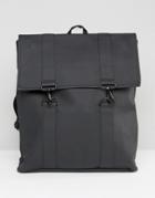Rains Waterproof Messenger Backpack In Black - Black