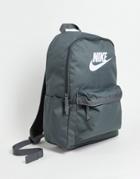 Nike Heritage Fa21 Logo Backpack In Gray