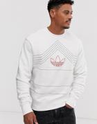 Adidas Originals Sweatshirt With Logo Embroidery In White - White