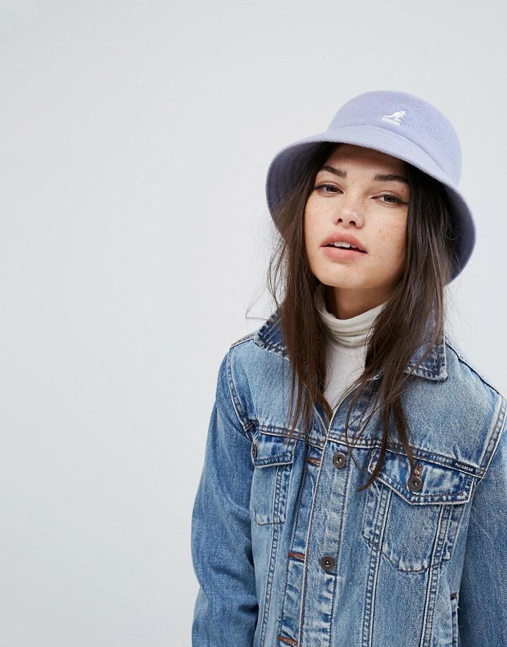 Kangol Wool Bucket Hat - Purple