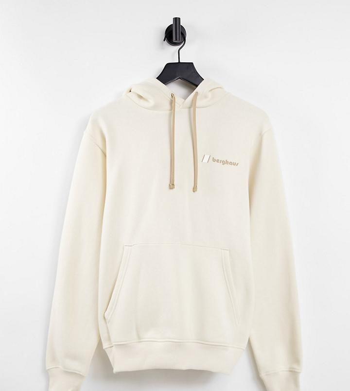 Berghaus Heritage Small Logo Hoodie In Beige Exclusive To Asos-neutral