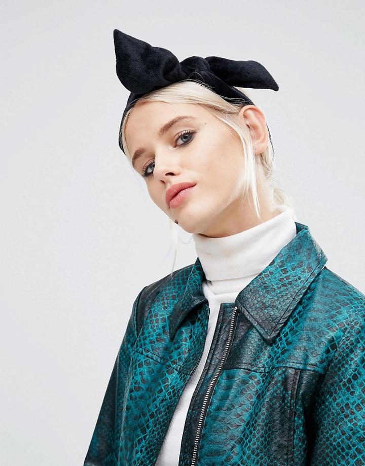 Asos Fuzzy Headband - Black