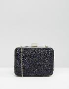 Nali Sequin And Stone Clutch Bag - Navy