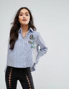 Love & Other Things Stripe Shirt-blue
