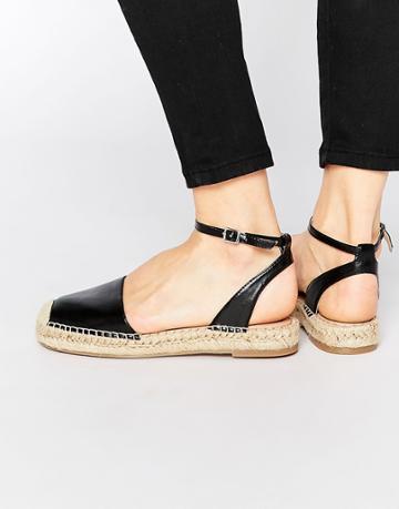 London Rebel Sling Espadrilles - Black