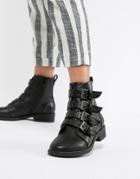 Asos Design Ackton Studded Ankle Boots - Black