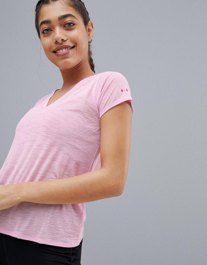 Asos 4505 Training T-shirt In Sheer Breathable Fabric - Pink