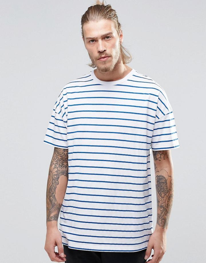Asos Oversized T-shirt With Stripe