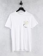 Jack & Jones Originals T-shirt With Floral Pocket In White