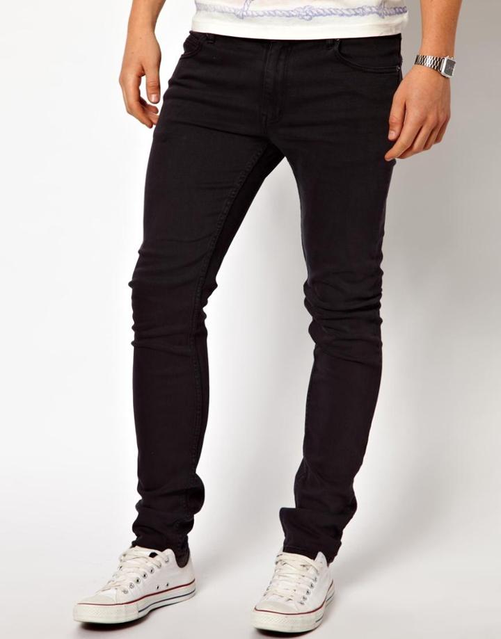 Cheap Monday Jeans Tight Skinny Fit In Black