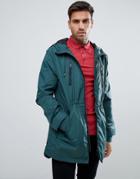 Another Influence Nylon Hooded Parka - Green