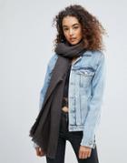 Nali Knitted Scarf - Gray
