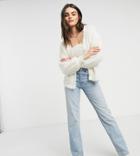 Vero Moda Exclusive Fluffy Coordinating Cardigan In Cream-neutral