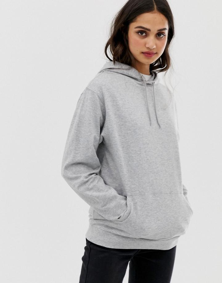 Asos Design Ultimate Hoodie In Gray Marl - Gray
