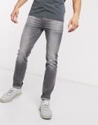 New Look Slim Jeans In Gray-grey