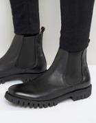 Selected Homme Varian Leather Chelsea Boots - Black