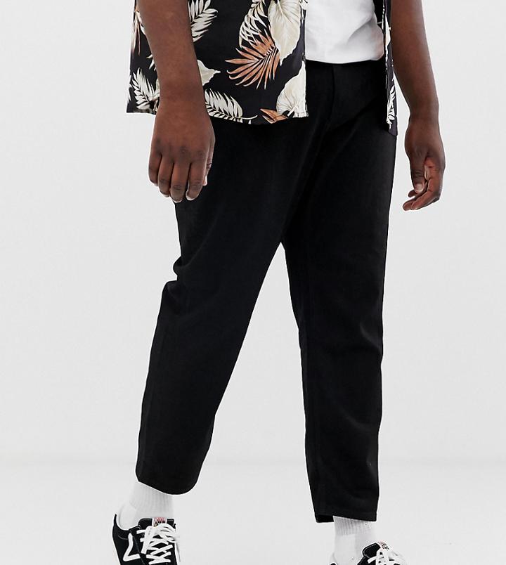 Asos Design Plus Classic Rigid Jeans In Black