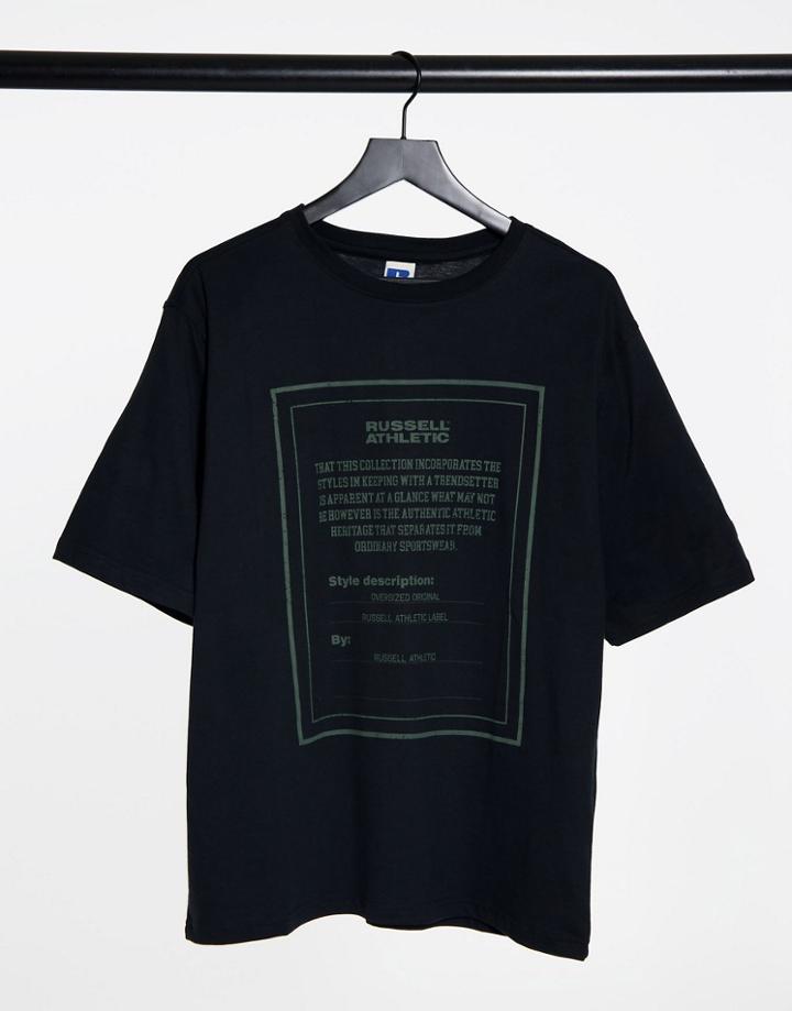 Russell Athletic Graphic T-shirt In Black