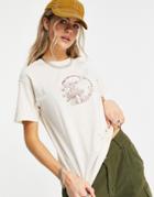 Daisy Street T-shirt With Vintage Style Fairy Graphic-white
