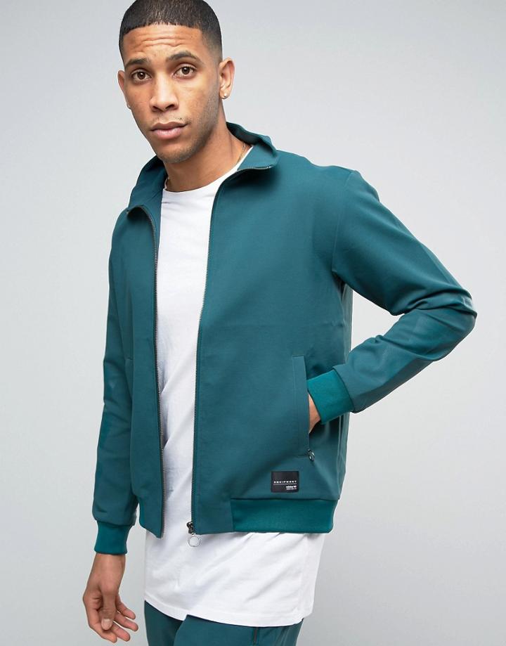 Adidas Originals Berlin Pack Eqt Track Jacket In Green Bk2130 - Green