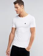 Asos Extreme Muscle T-shirt With Logo In White - White
