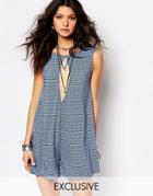 Milk It Vintage Romper With Deep V Back And Cut Out Front In Paisley -