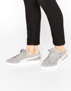 Puma Classic Suede Basket Sneakers In Gray - Gray
