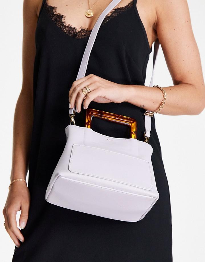 Nali Small Top Handle Tote Bag In Lilac-purple