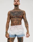 Asos Design Runner Swim Shorts With Ombre Fade - Multi