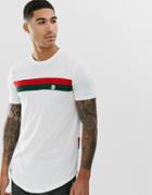 Le Breve Chest Stripe T-shirt - White
