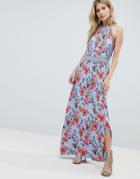 Boohoo Floral Lace Maxi Dress - Multi