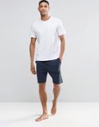 Hugo Boss Lounge Shorts In Navy Regular Fit - Navy