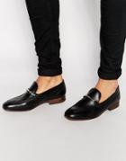 Hudson London Navarre Leather Loafers - Black