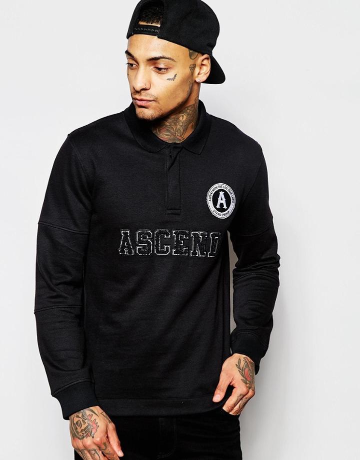Ascend Word Rugby - Black